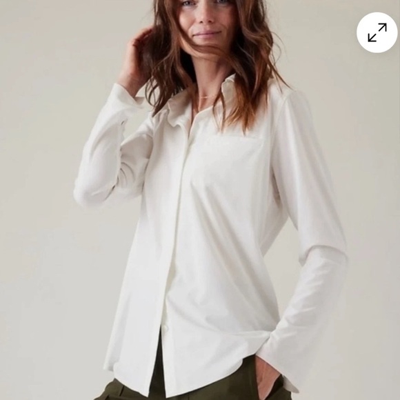 Athleta Tops - Athleta Urbanite 2.0 White Top
